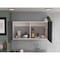 Tuhome Napoles Wall Cabinet, Two Shelves, Double Door, White/Smokey Oak MBI6560 - alternate 2